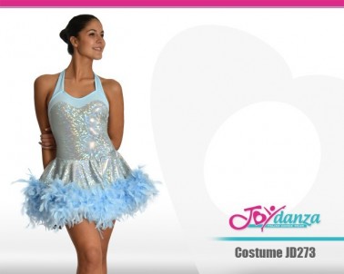 Costume laminato con piume Danza Moderna Costumi moderna e musical Latino e Caraibico