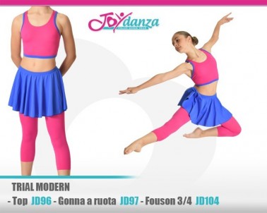 Completo trial modern jazz Abbigliamento Danza Gonne leggings & top Danza Moderna Costumi moderna e musical