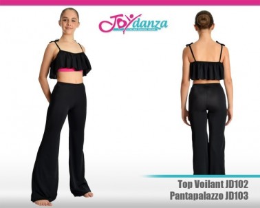 Pantalone e top bicolore Abbigliamento Danza Gonne leggings & top