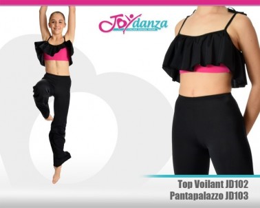 Pantalone e top bicolore Abbigliamento Danza Gonne leggings & top