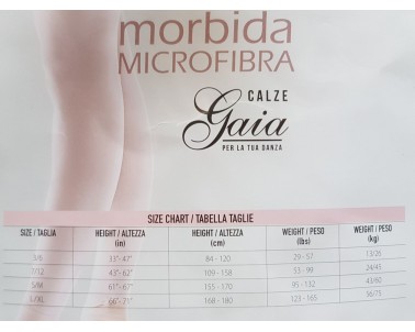 Collant danza microfibra