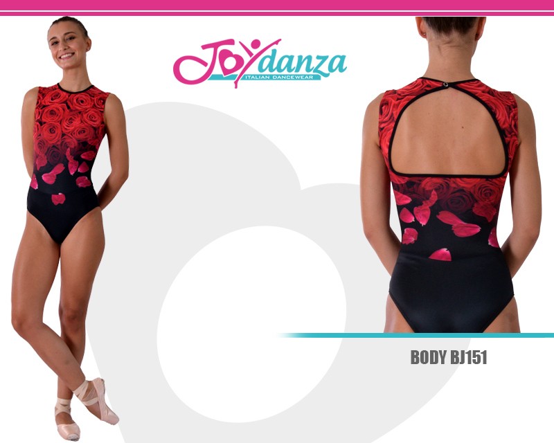 Body Danza personalizzabile in Tessuto Stampato